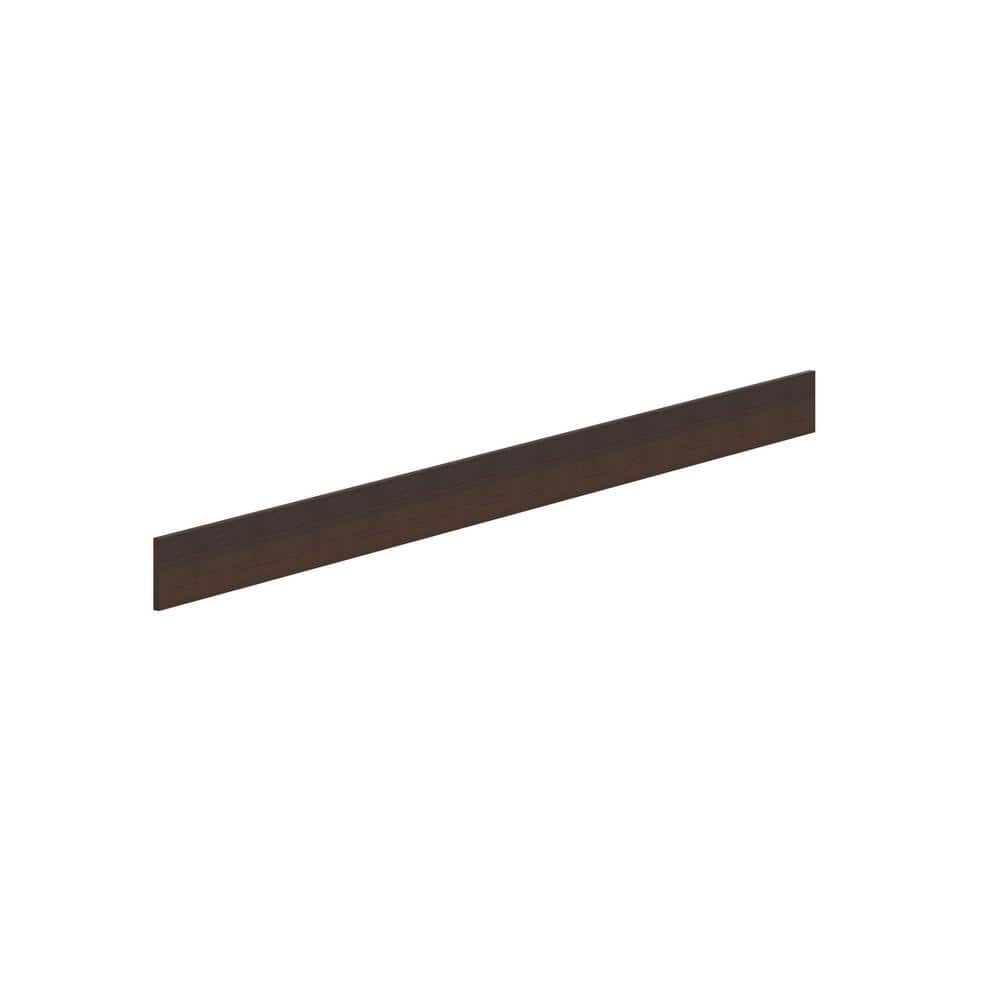 J COLLECTION 6 in. W X 96 in. H X 0.75 in. D Lincoln Chestnut Solid