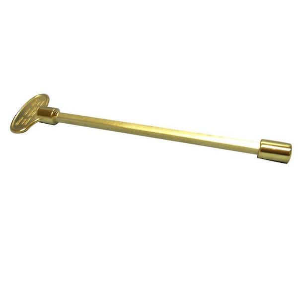 Blue Flame 18 in. Universal Gas Valve Key in Polished Brass