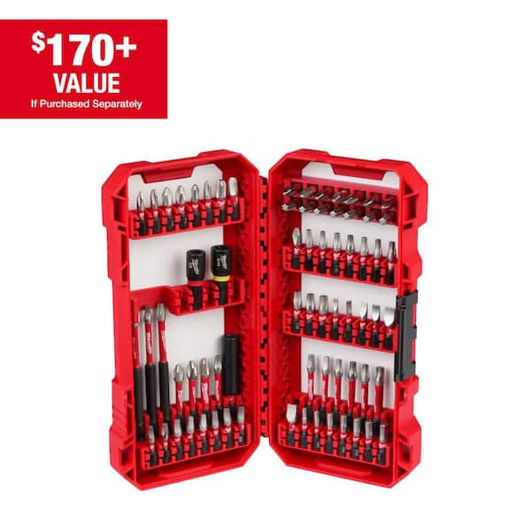SHOCKWAVE Impact Duty Alloy Steel Screw Driver Bit Set (70-Piece)