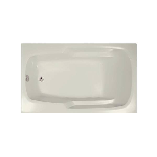 Hydro Systems Napa 66 in. x 34 in. Acrylic Rectangular Drop-in Reversible Drain Bathtub in Biscuit