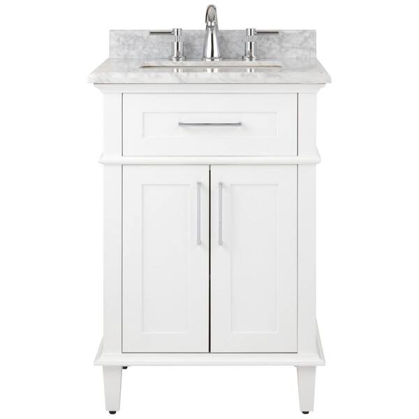 Home Decorators Collection Sonoma 24 In, Bathroom Sinks With Cabinets Home Depot