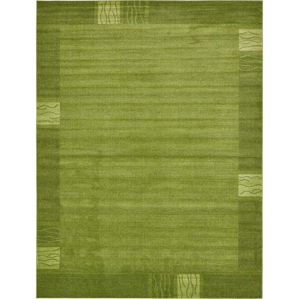 Unique Loom Del Mar Sarah Green 10' 0 x 13' 0 Area Rug