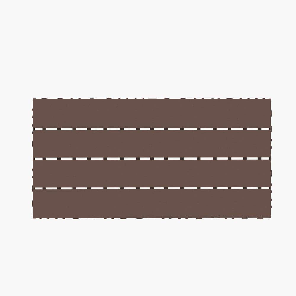 Outdoor 2 ft. x 1 ft. Composite Deck Tile in Brown (24 Per Box) price history on PriceWatchPro