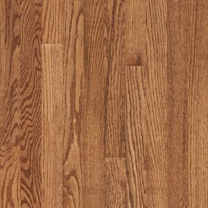 Take Home Sample - Plano 7 in. W x 5 in. L Low Gloss Gunstock Oak Solid Hardwood Flooring