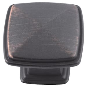 Providence 1-1/4 in. Oil Rubbed Bronze Square Cabinet Knob (25-Pack)