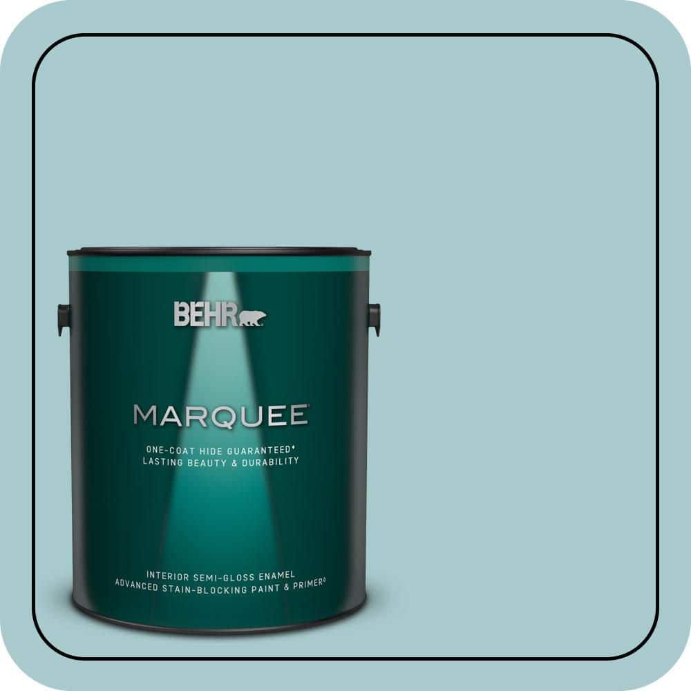 1 gal. #PMD-95 Coastal Surf Semi-Gloss Enamel Interior Paint & Primer price history on PriceWatchPro