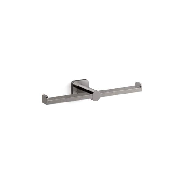 KOHLER Parallel Double Toilet Paper Holder in Vibrant Titanium