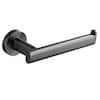 Wall Mounted Single Arm Toilet Paper Holder in Stainless Steel Matte B