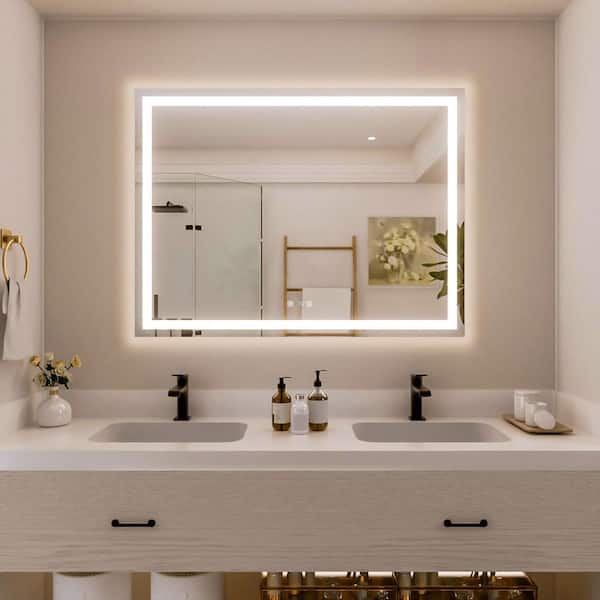 Nivorix Ziva 48 in. H x 36 in. W Rectangular Frameless LED Wall