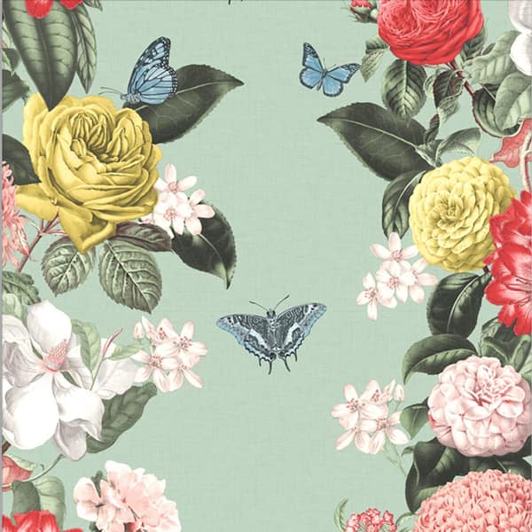 Graham & Brown Bloomsbury Neo Mint Green Wallpaper 107747 - The Home Depot