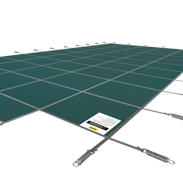16 ft. x 30 ft. Rectangle In-Ground Safety Pool Cover Child Solid Safety Pool Covers for Swimming