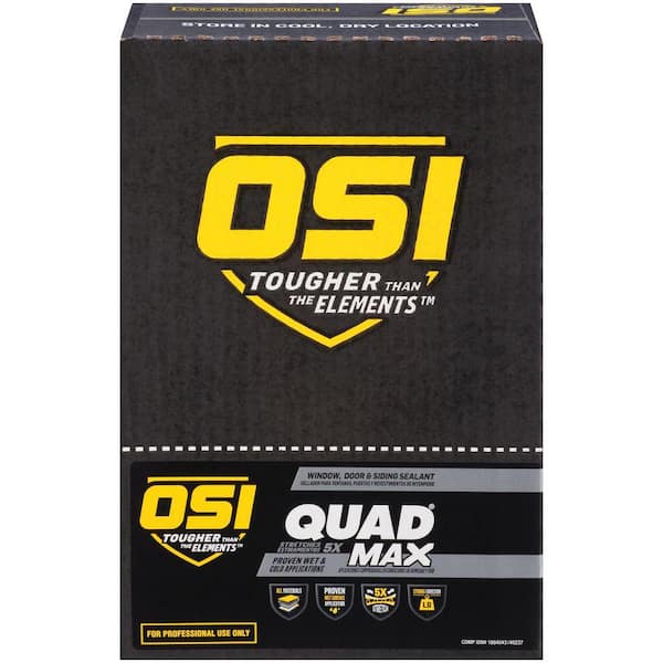 OSI Quad Max 12-Pack 9.5-oz Red 953 Paintable Advanced Sealant Caulk in the  Caulk department at
