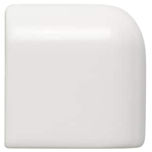 Restore Bright White 2 in. x 2 in. Glazed Ceramic Mudd Bullnose Trim Tile (0.02 sq. ft./each)