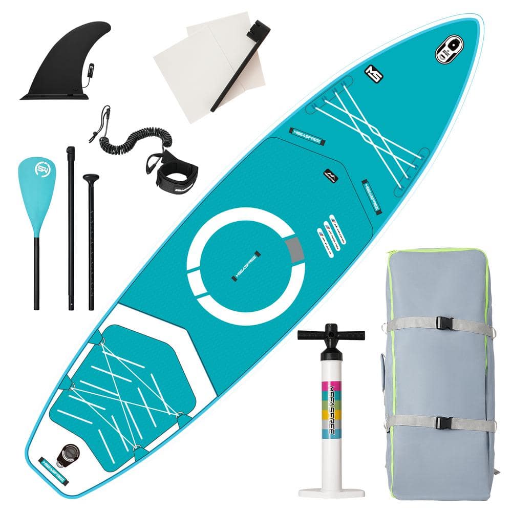 11 ft. x 34 in. Inflatable Paddle Board Surfboard, Stand Up SUP Paddle Boar
