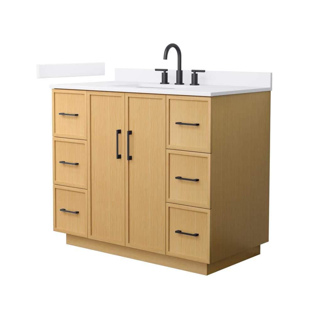 Elan TK 42 in. Single Freestanding Light Oak Bath Vanity with Top price history on PriceWatchPro