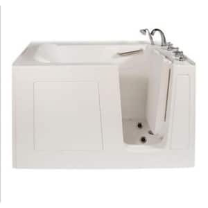 Avora Bath 60 in. x 30 in. Air Bath Walk-In Bathtub in White with Wet and Dry Vibration Jets, Right Drain