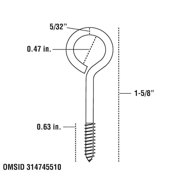 Screw Eyes - Metal Hooks - The Home Depot