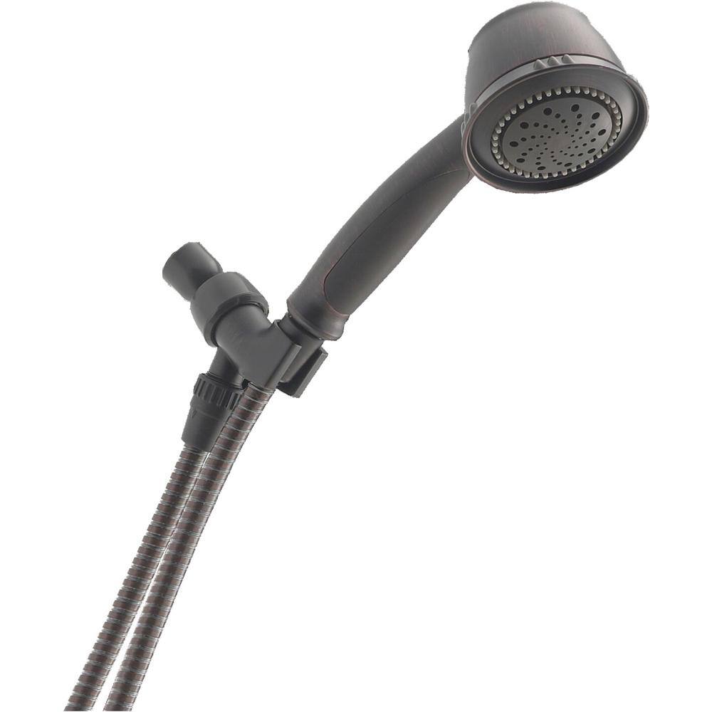 UPC 034449860048 product image for Delta 5-Spray 3.8 in. Single Wall Mount Handheld Shower Head in Venetian Bronze | upcitemdb.com