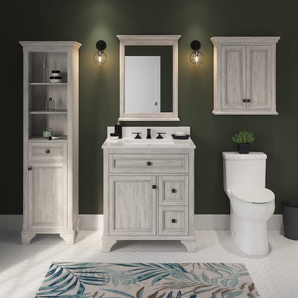 Vintage Grey Foremost Bathroom Wall Cabinets Ebgw2428 31 600 