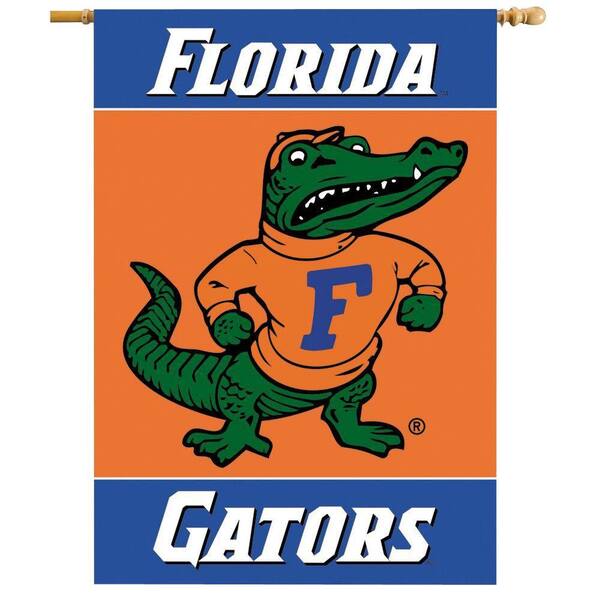 BSI Products NCAA 28 in. x 40 in. Florida 2-Sided Banner with Pole Sleeve