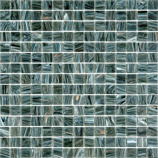 Apollo Tile Celestial Glossy Cosmic Gray 12 in. x 12 in. Glass Mosaic Wall and Floor Tile (20 sq. ft./case) (20-pack)