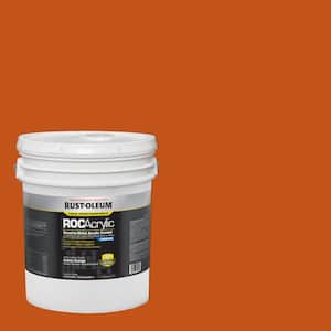 5 gal. ROC Acrylic 3800 DTM OSHA Gloss Safety Orange Interior/Exterior Enamel Paint