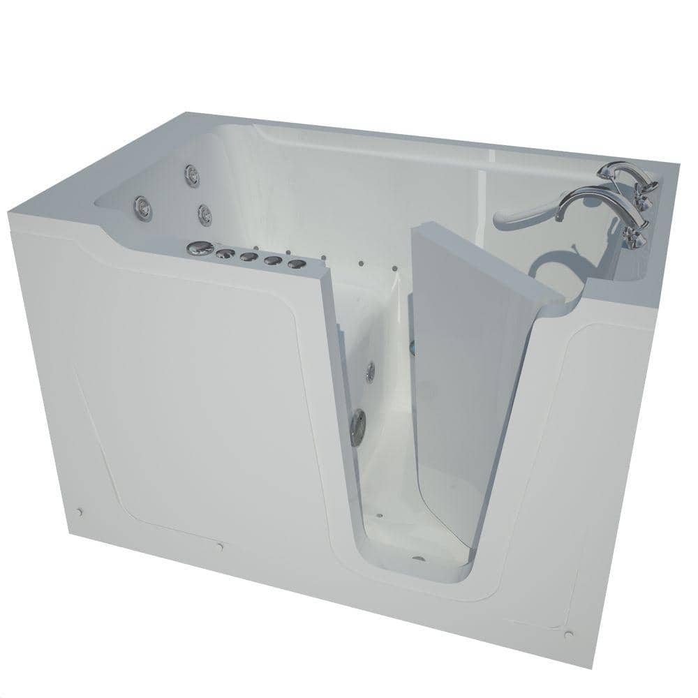 Nova Heated 5 ft. Walk-In Air and Whirlpool Jetted Tub in White with Chrome Trim price history on PriceWatchPro