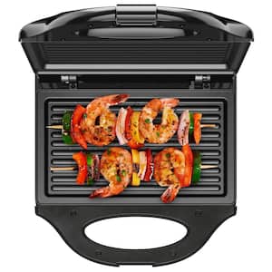 Better Chef Indoor Outdoor 14 in. Black Tabletop Electric Barbecue Grill  985111572M - The Home Depot
