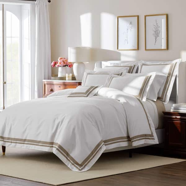 Legends Hotel Supima Double Border Wrinkle-Free Sateen Duvet Cover