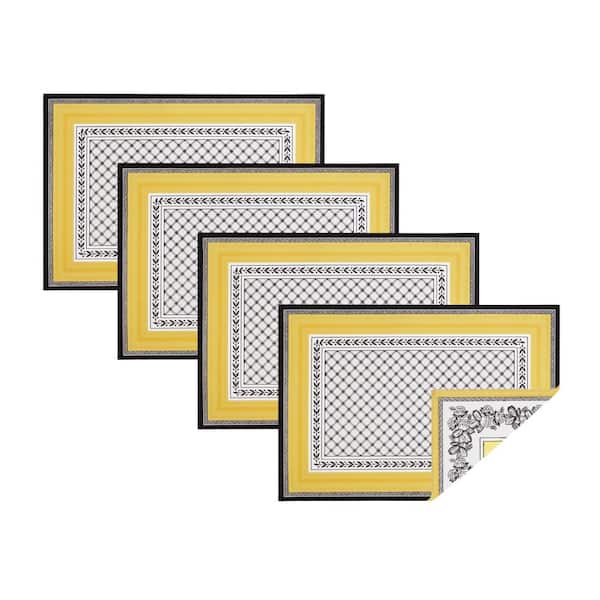 Audun Water Resistant Placemats, Set of 4, Multicolor - 14"W x 20"L