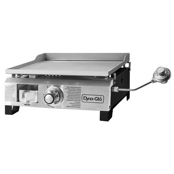 Dyna-Glo Portable 18,000 BTU Liquid Propane Gas Griddle Grill in Stainless  Steel DGL260SNP-D - The Home Depot