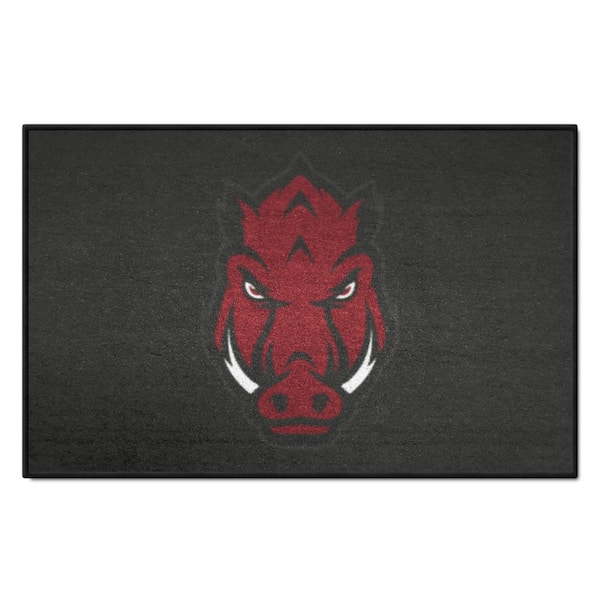FANMATS Arkansas Razorbacks Black 2 ft. x 3 ft. Starter Mat Area Rug