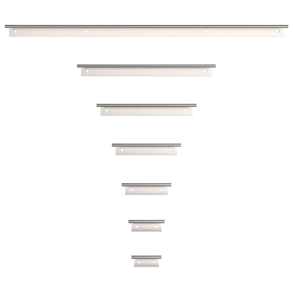 Brushed Stainless Steel Modern Recessed Cabinet Pull Handle