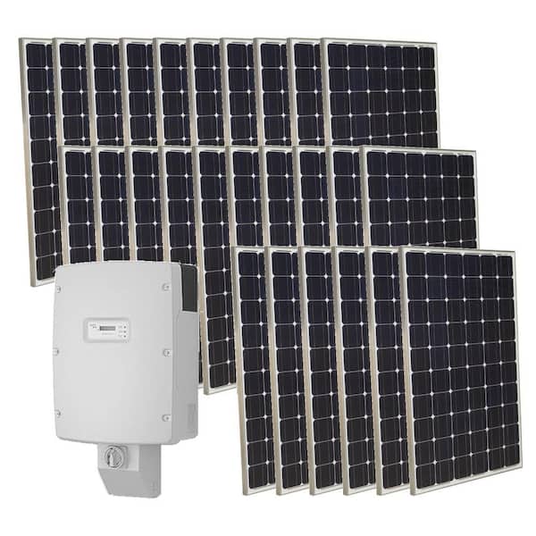 Grape Solar 6,500-Watt Monocrystalline PV Grid-Tied Solar Power Kit-DISCONTINUED