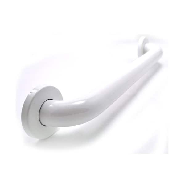 WingIts Premium 24 in. x 1.5 in. Polyester Painted Stainless Steel Grab Bar in White (27 in. Overall Length)