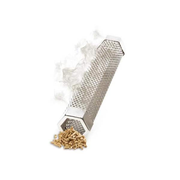 【GLOWNY】 25SS SMOKE TUBE TOP Pellet Smoker Tube 12 inches - Hot or Cold Smoking for Any