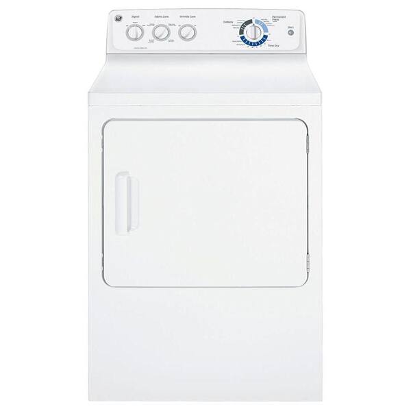 GE 7.0 cu. ft. Capacity DuraDrum Gas Dryer in White