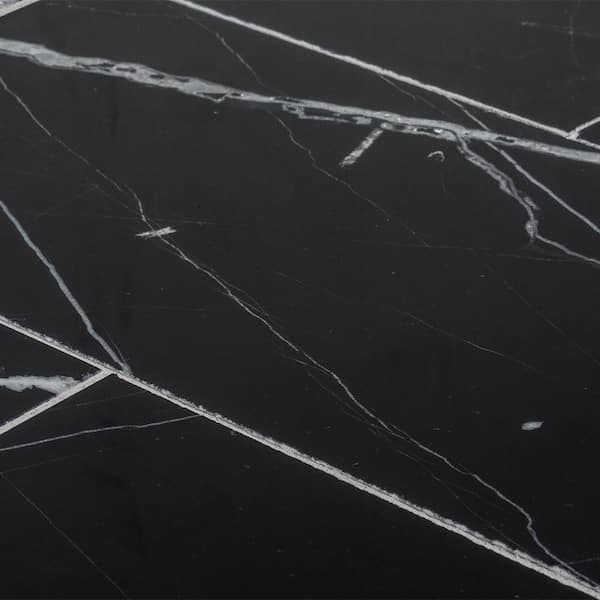 Jeffrey Court - Nero Marquina Black 6 in. x 12 in. Polished Marble Wall and Floor Tile (1 sq. ft./Pack)