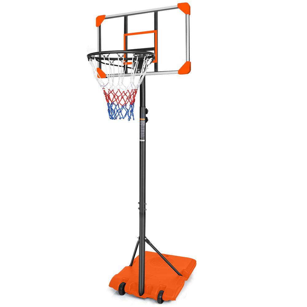 28 in. Backboard Portable Basketball Goal System with Stable Base and Wheels, Adjustable 5.6 to 7ft Basketball Hoop price history on PriceWatchPro