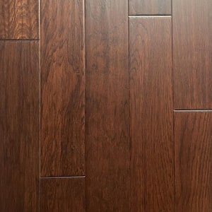 Take Home Sample - Rustic Ridge Hickory 3/8 in. T x 5 in. W x 12 in. L Hand Scraped Engineered Hardwood Flooring