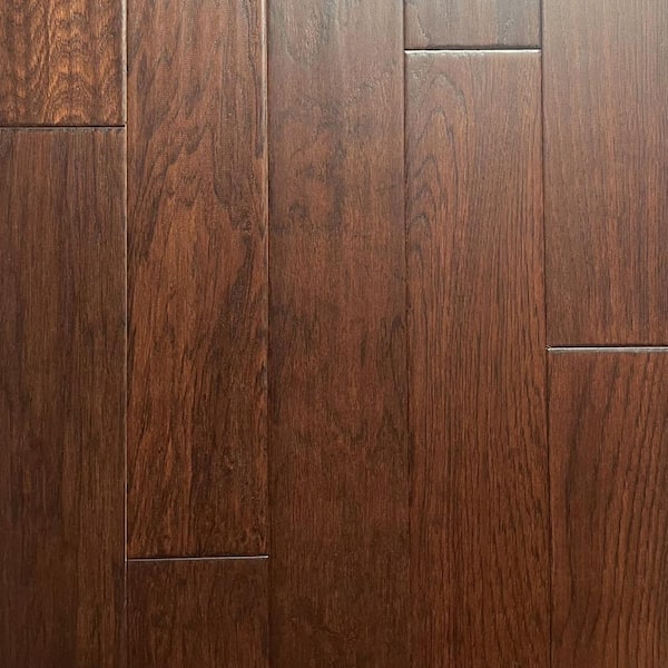 Dekorman Rustic Ridge Hickory 3/8 in. T x 5 in. W Hand Scraped Engineered Hardwood Flooring (30.02 sq. ft./case)