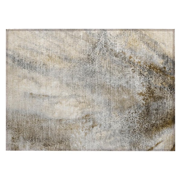 Addison Rugs Chantille ACN505 Beige 1 ft. 8 in. x 2 ft. 6 in. Machine Washable Indoor/Outdoor Geometric Area Rug