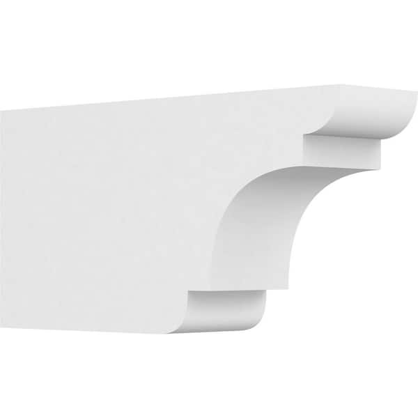 Ekena Millwork 4 in. x 8 in. x 16 in. Standard New Brighton Architectural Grade PVC Rafter Tail Brace