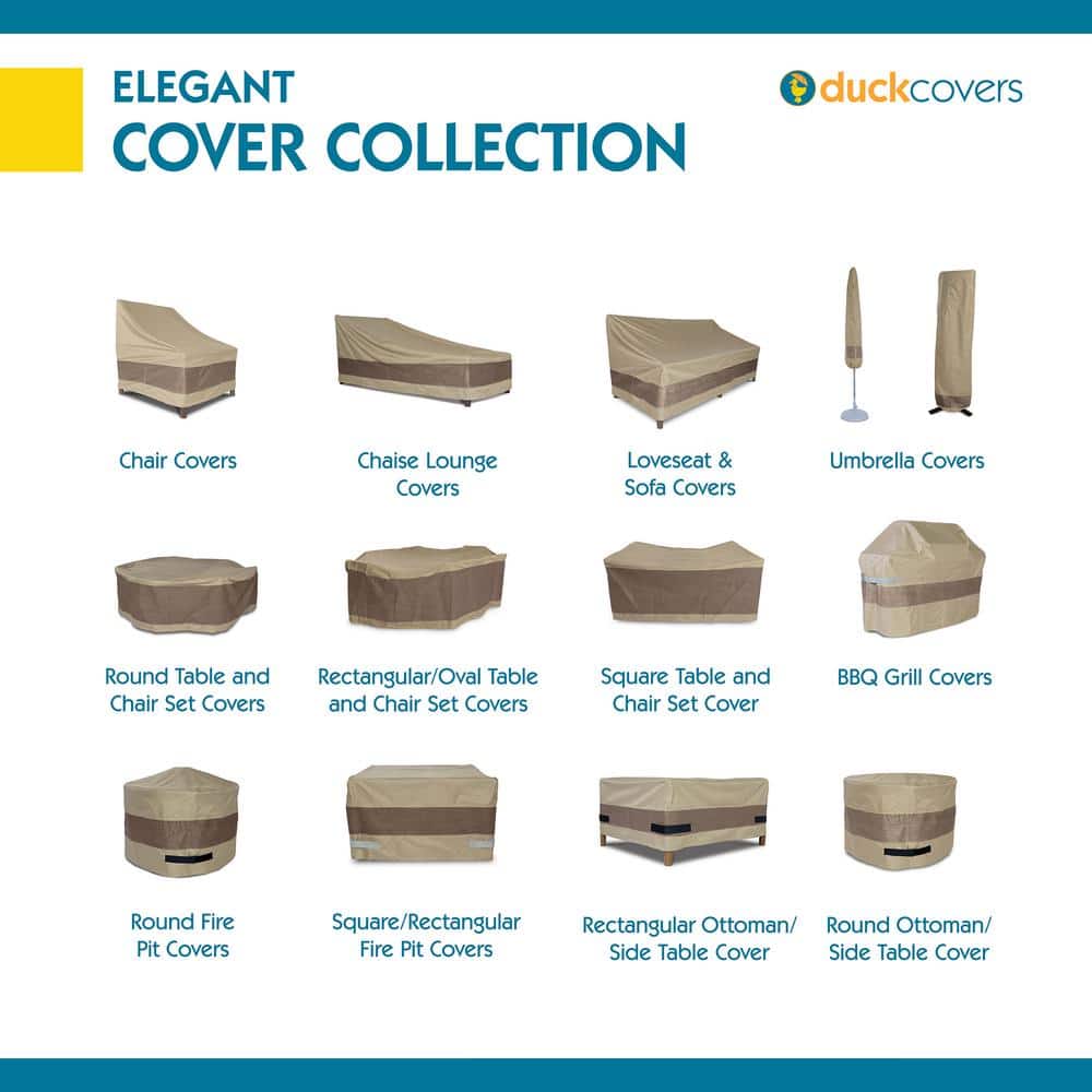Tan Polyester Waterproof 50 Inch Square Fire Pit Cover