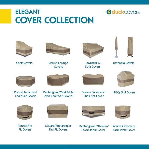 Duckcovers Elegant Waterproof 60 in. W Patio Loveseat Cover