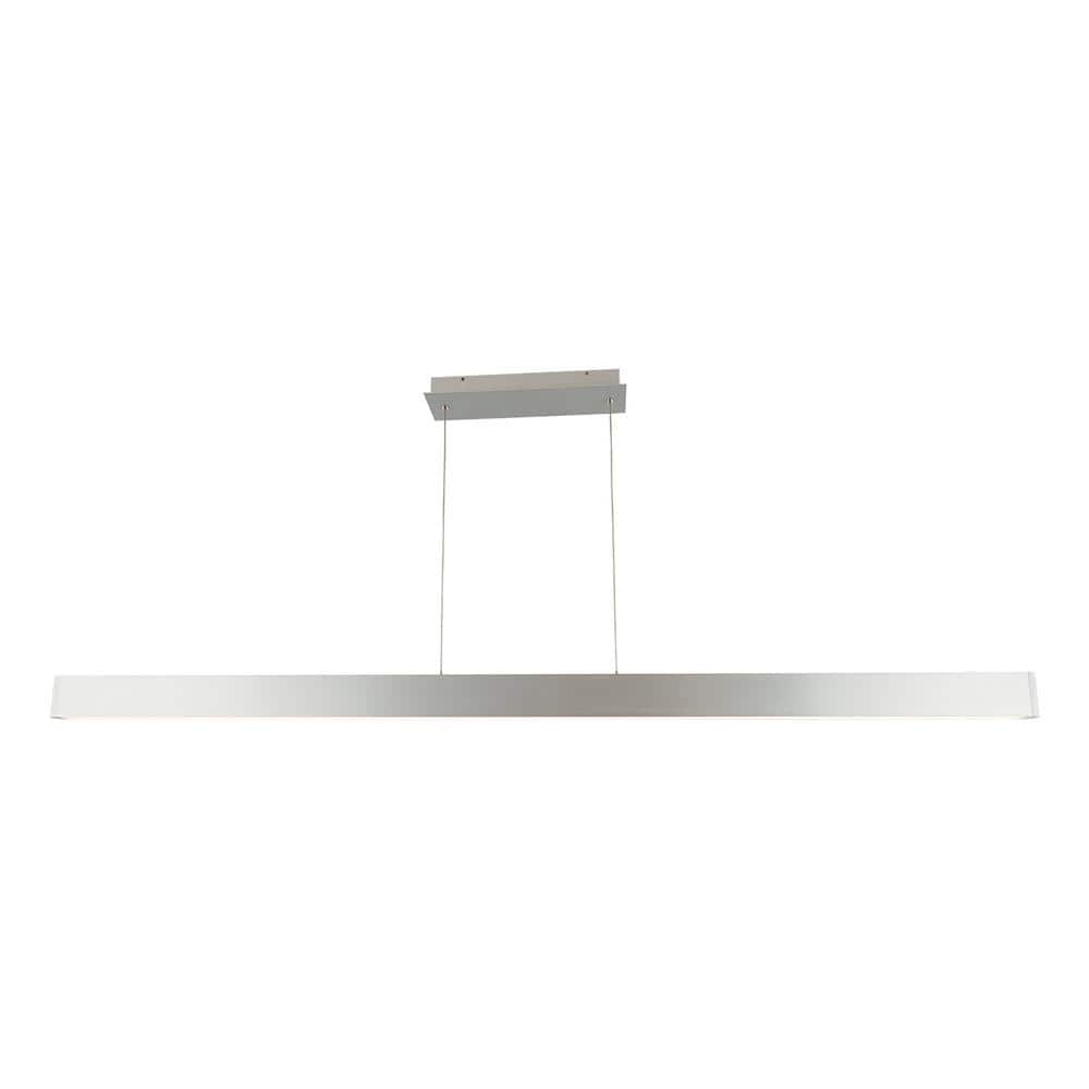 Volo Brushed Aluminum LED Pendant Light with Adjustable Height