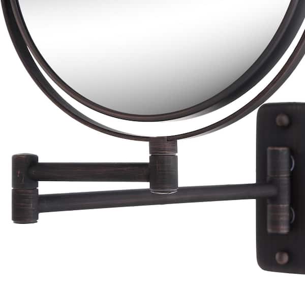 L X10 In W Wall Mount Makeup Mirror, Wall Mounted Makeup Mirror Bronze