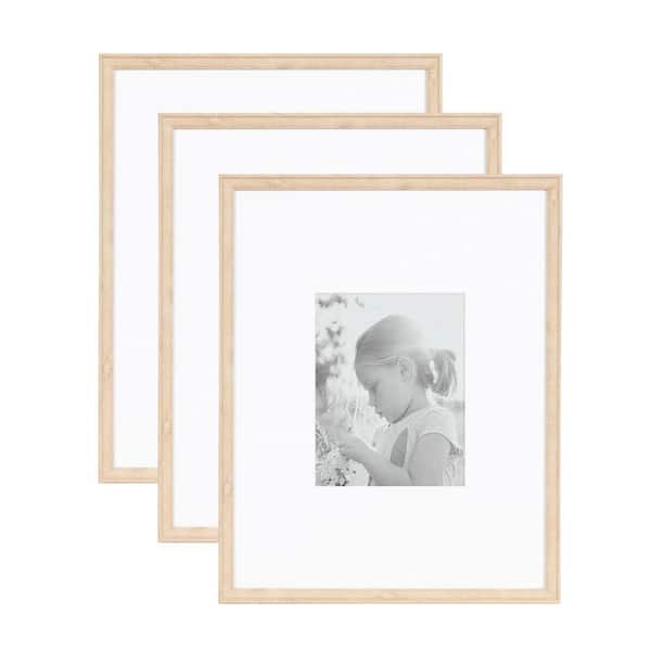 Adlynn 16 in. x 20 in. Natural Picture Frame (Set of 3)