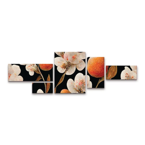 Trademark Fine Art Tree Child Wild Oranges Multi Panel Unframed Photography Wall Art 24 in. x 72 in.