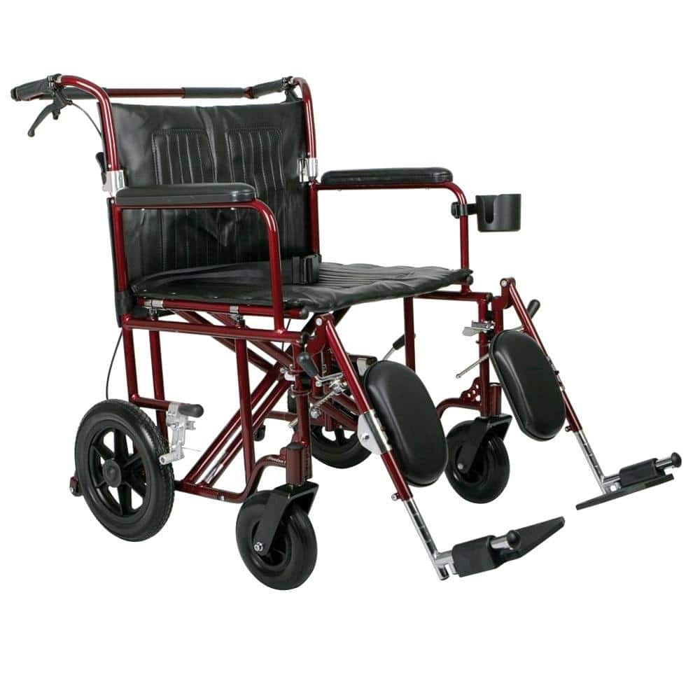 Medline Bariatric Transport Chair -  MDS808200BAR